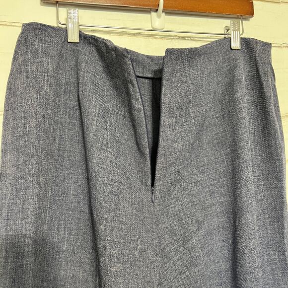 Anne Klein Sailor Pants Wide Leg Navy Blue Size 12 - Picture 10 of 12